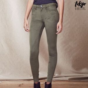 **SOLD**TOKYO DARLING | faux suede jeggings size 2